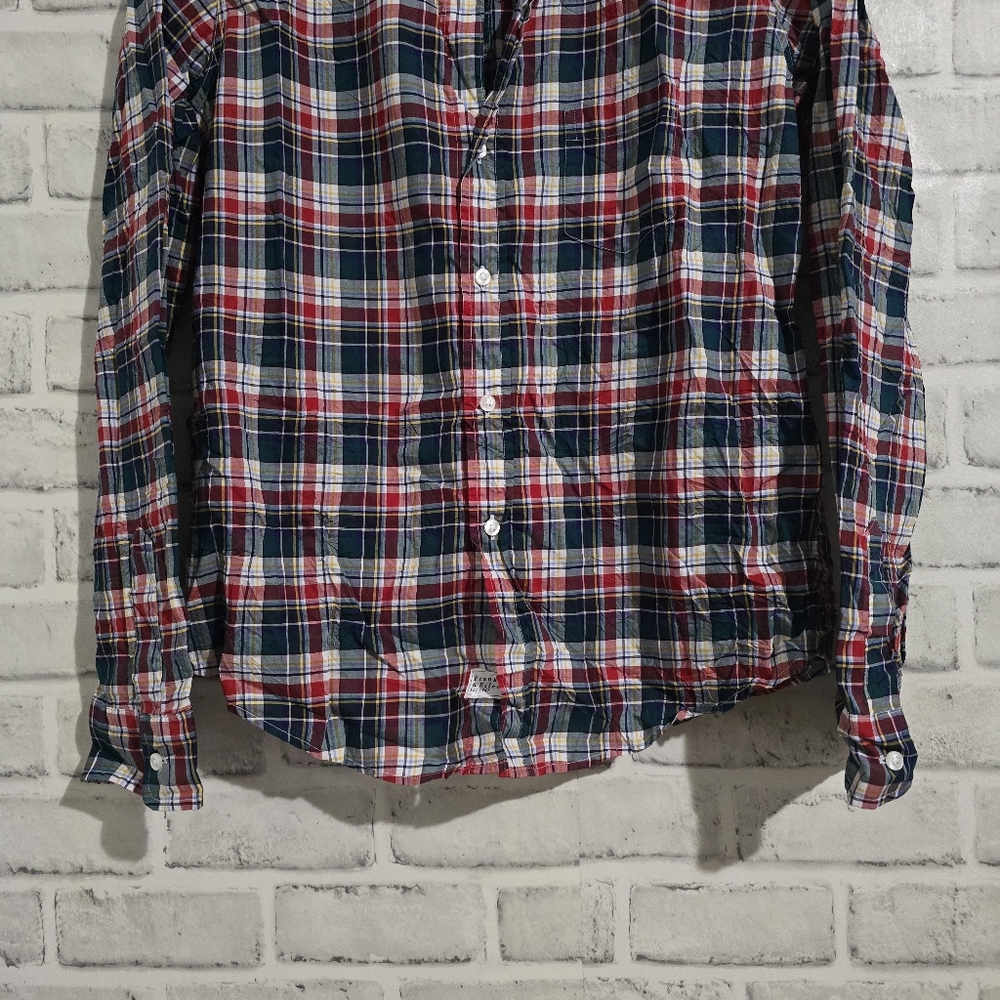 Frank & Eileen Barry Plaid Shirt - Red/Green/Blue‎ Plaid Size S - Picture 5 of 7